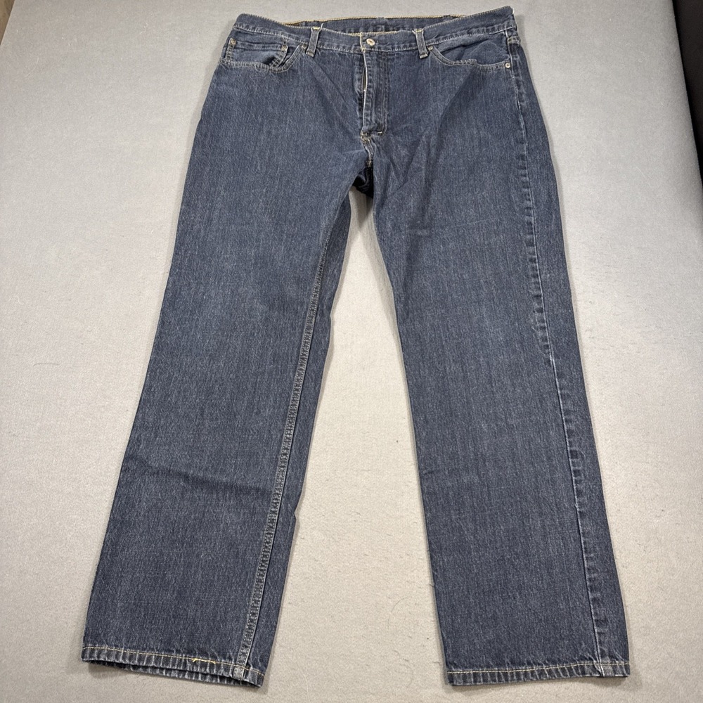 Levis 559 Jean 40/32 Blue Distressed Stretch Relaxed Straight Leg Denim Mens